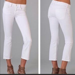 Jbrand Gigi White Cropped Jeans Size 27